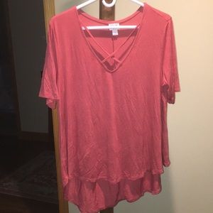 Mossimo Supply Company top. Burnt orange.